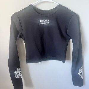 DARC SPORT SHE Black Wolves Forever Cropped top